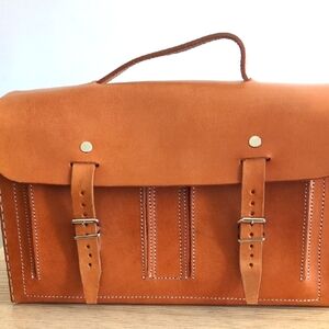 Hand Crafted Raw Leather Backpack Purse Bag Mochila Vintage Design